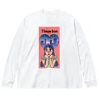 TSUKIKOU SHOP の投げキッスの女の子 Big Long Sleeve T-Shirt