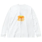 あすかふぇしょっぷのas-cafetime ホットケーキ ビッグシルエットロングスリーブTシャツ