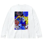 NIL の絵画風17 ビッグシルエットロングスリーブTシャツ