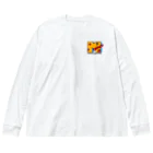 MGarag used clothing のMGarage 見ざる、言わざる、聞かざる、、、 Big Long Sleeve T-Shirt