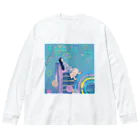 momo_emiのmomo_emi2021 秋 Big Long Sleeve T-Shirt