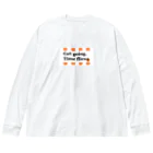 ホームタウンスター　Hometown Star のテントウムシピリオド（オレンジ）　Orange Ladybird ビッグシルエットロングスリーブTシャツ