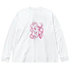 Turtle-tのPink_Girl Big Long Sleeve T-Shirt