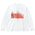 Amiの狐の赤太鼓橋 ビッグシルエットロングスリーブTシャツ