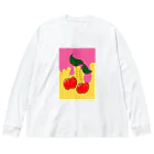 なんでもデザイン屋さんのアメリカンチェリー Big Long Sleeve T-Shirt