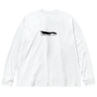 ナイロドノのオオサンショウウオめっちゃかわいいロゴ ビッグシルエットロングスリーブTシャツ