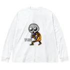 オリジナルデザインTシャツ　SMOKIN'の宇宙遊戯 ポスターバージョン 루즈핏 롱 슬리브 티셔츠