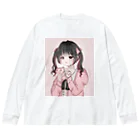 kanapipimaru_oのピンク量産Tシャツ Big Long Sleeve T-Shirt