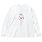 RINちゃんの目玉焼きうさぎ ビッグシルエットロングスリーブTシャツ