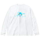 クジランドのポップ❤︎ミルク ビッグシルエットロングスリーブTシャツ