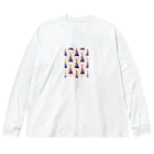 Hummingbirdのカラフルタワー Big Long Sleeve T-Shirt