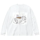 カフェオレのきょうのかふぇおれ ほっと Big Long Sleeve T-Shirt