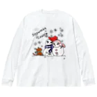 Oh!Challeの雪だるまちゃんカップル Big Long Sleeve T-Shirt