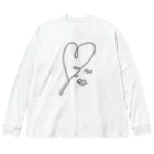 ettoのLOVE MYSELF [ブラック] Big Long Sleeve T-Shirt