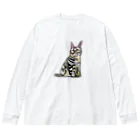 ダイナのおひげのステンシル・ダイナ① Big Long Sleeve T-Shirt