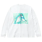 ことりみゆのぶんちょうたち ビッグシルエットロングスリーブTシャツ