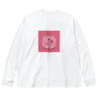 だぎちゃん| クスッとゆるイラストの今夜はダンスパーティー🍑 ビッグシルエットロングスリーブTシャツ