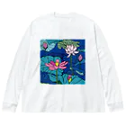 BlupiggのLotus ビッグシルエットロングスリーブTシャツ