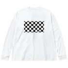 NICKS BASE -ﾆｯｸｽﾍﾞｰｽ-のNICKS BASE ｽﾀｰﾄﾛｺﾞﾁｪｯｶｰ Big Long Sleeve T-Shirt