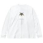 Mikke公式グッズのノルウェージャンフォレストキャット文字入り　猫ねこネコ Big Long Sleeve T-Shirt