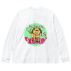 マシュマロマンSHOPのお散歩犬 Big Long Sleeve T-Shirt