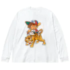 バッファ君  goods【近鉄バファローズ／1976-1996】の『虎！とら！トラ！』【バッファ君】 Big Long Sleeve T-Shirt