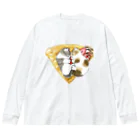 mofusandのにゃんこクレープ Big Long Sleeve T-Shirt