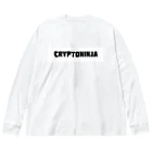 CHIKUSHOのCryptoNinja ロゴ入りTシャツ Big Long Sleeve T-Shirt