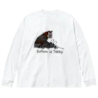 psprout design labのふきげんタビー Big Long Sleeve T-Shirt