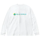 HelloWorld_suzuriのHelloWorld ビッグシルエットロングスリーブTシャツ