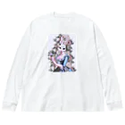 洋菓子店桃屋のうさぎさんはばらがすき Big Long Sleeve T-Shirt