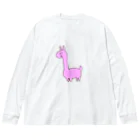 十織のお店の謎のピンク生き物 Big Long Sleeve T-Shirt