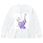 Jojo Yan | A Fashion Illustratorのバレリーナ Big Long Sleeve T-Shirt