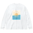 十織のお店の初日の出 Big Long Sleeve T-Shirt