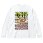 SHOP TEKASA official（SALE期間中）の鹿の親子🦌 Big Long Sleeve T-Shirt