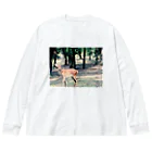 SHOP TEKASA official（SALE期間中）の奈良の鹿ちゃん🦌 ビッグシルエットロングスリーブTシャツ