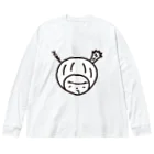 きくのらくがきのきくの顔　寝顔 Big Long Sleeve T-Shirt