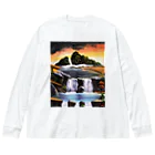 Isseyの奇山の滝 Big Long Sleeve T-Shirt