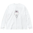 あああああの白い子うさぎ ビッグシルエットロングスリーブTシャツ