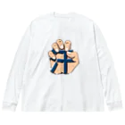 レパード君ショップの手に「汗」握る Big Long Sleeve T-Shirt