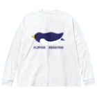 kazukiboxの滑るペンギン Big Long Sleeve T-Shirt