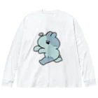 ナポリのSUZURIのゾンビうさちゃん ビッグシルエットロングスリーブTシャツ