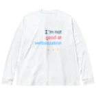 tdkurryのI'm not good at verbalization 。。。 ビッグシルエットロングスリーブTシャツ