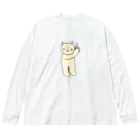 ＋Whimsyのバーテンダーねこ ビッグシルエットロングスリーブTシャツ