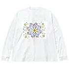 チョビのSpringflower 2 ビッグシルエットロングスリーブTシャツ