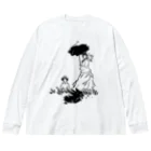 山形屋米店のクロード・モネ「日傘をさす女」 Big Long Sleeve T-Shirt