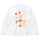 まめのき。の朝ごパン食べよ！ ビッグシルエットロングスリーブTシャツ