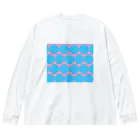 鳥式ナグの水玉模様 Big Long Sleeve T-Shirt