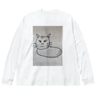 おたまじゃくし⭐️⭐️⭐️✨🍬のNEKOちゃん ビッグシルエットロングスリーブTシャツ