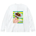 仏壇スイーツまさみのステーキガール Big Long Sleeve T-Shirt